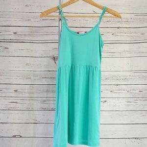 2/$15 5 More Minutes green adjustable strap dress